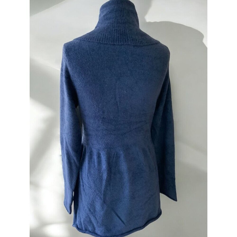Newport News Large Blue Knit Retro Boho Sweater Button Closure Vintage Y2K NEW - Picture 5 of 8